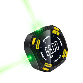 Inclinômetro Digital com Projetor a Laser Verde, Medidor de Ângulo com 5 Ímãs Laterais.