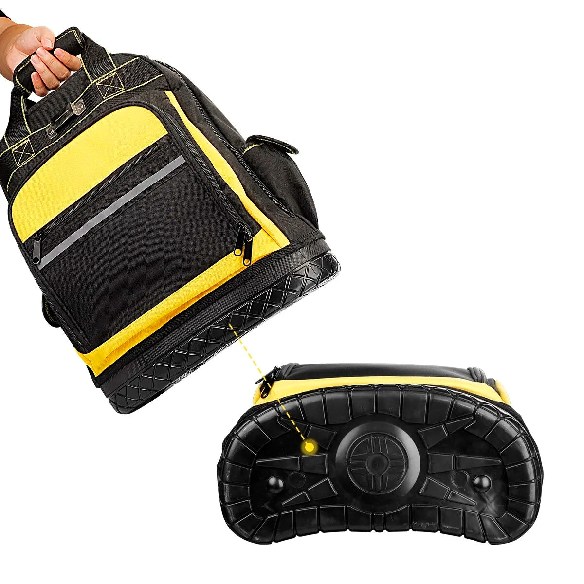 High-Density Waterproof Tool Backpack.