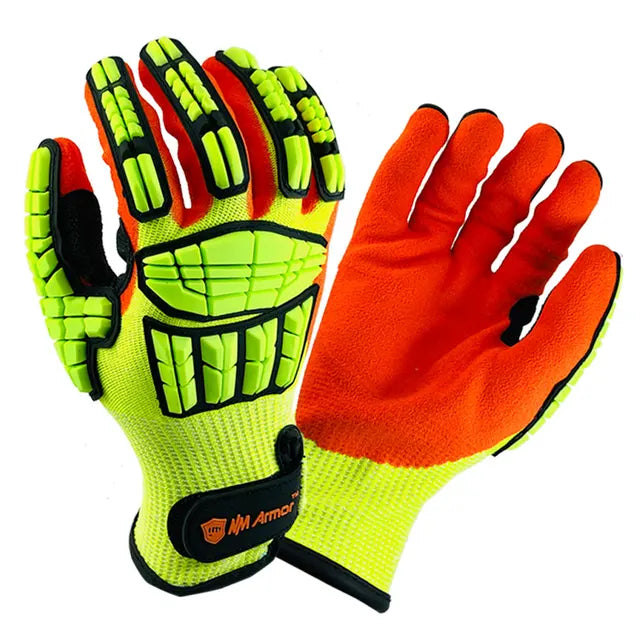 Anti-Vibration Cut-Resistant Protective Work Gloves.